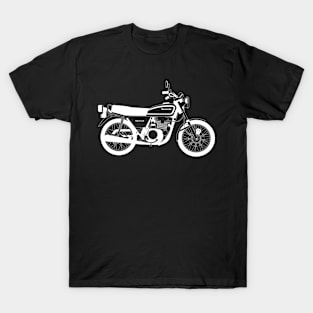 Kawasaki KZ200 White Outline T-Shirt